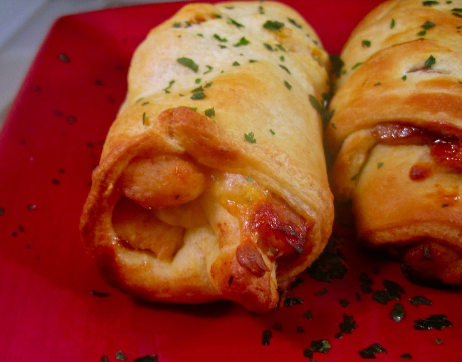 Stephanie Cooks BBQ Chicken Rolls