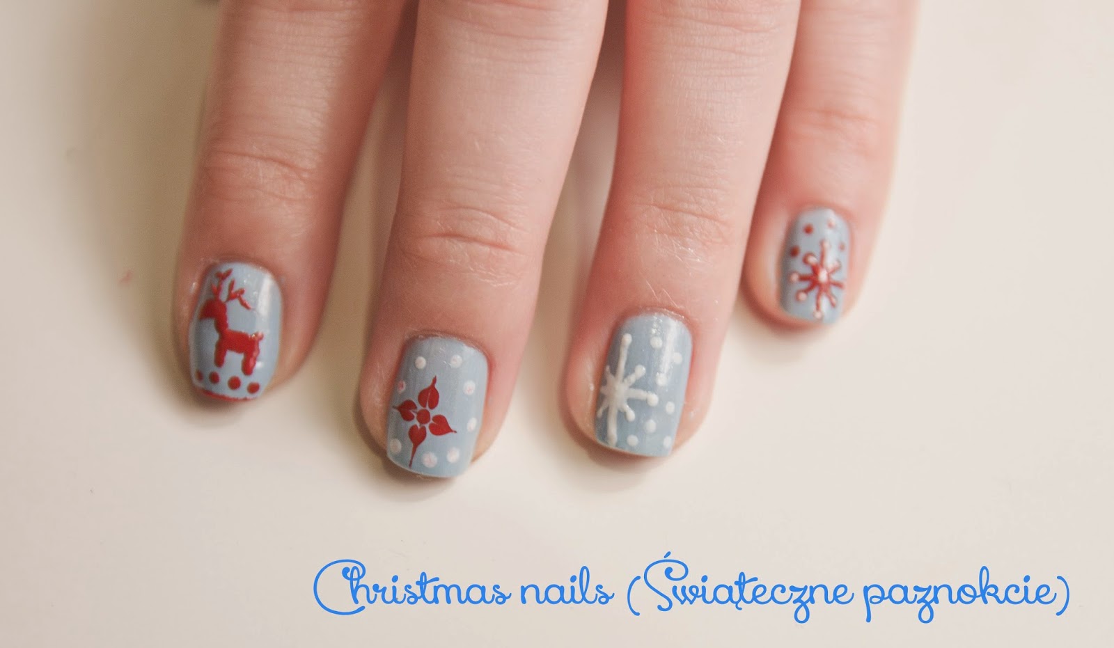 Marka Swiateczne Paznokcie Christmas Nails Tutorial Filmik