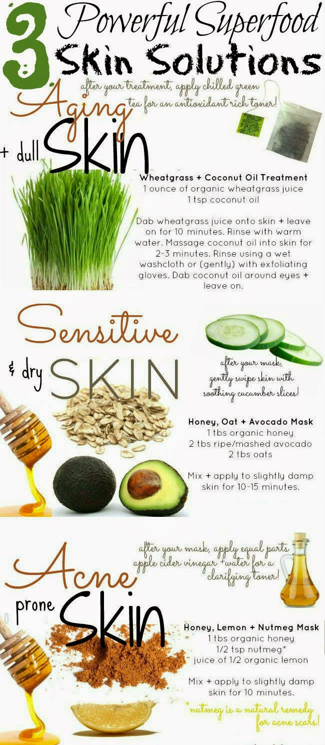 Skin Care And Health Tips 3 Powerful Superfood Skin Solutions