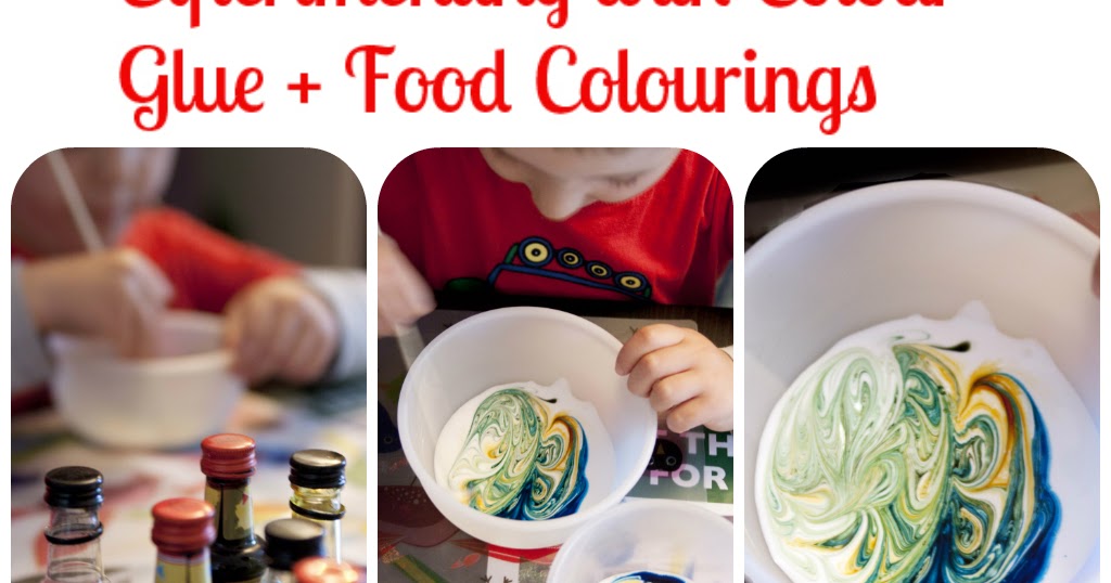 Frog in a pocket Experimenting with marks and colour Glue + Food