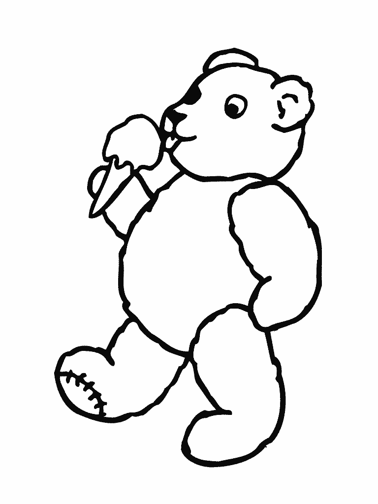Interactive Magazine: ice cream drink bear coloring pages