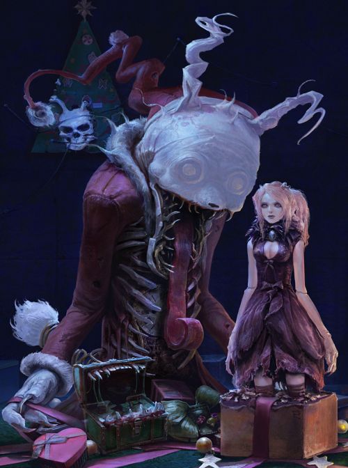 Kuang Hong illustrations fantasy dark grim A rabbits daydream lolita Kuang Hong illustrations fantasy dark grim A rabbits daydream lolita