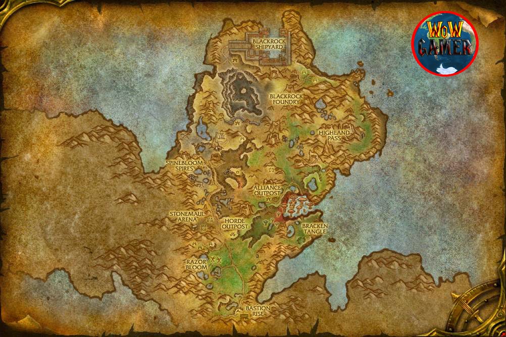 Warlords Of Draenor Mapa de WoWGAMER