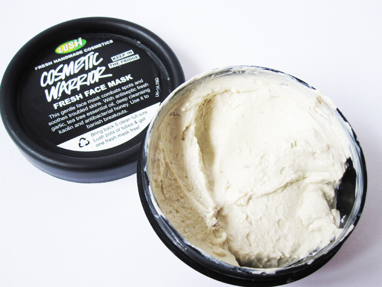Review LUSH Cosmetic Warrior Fresh Face Mask We Were Raised By Wolves