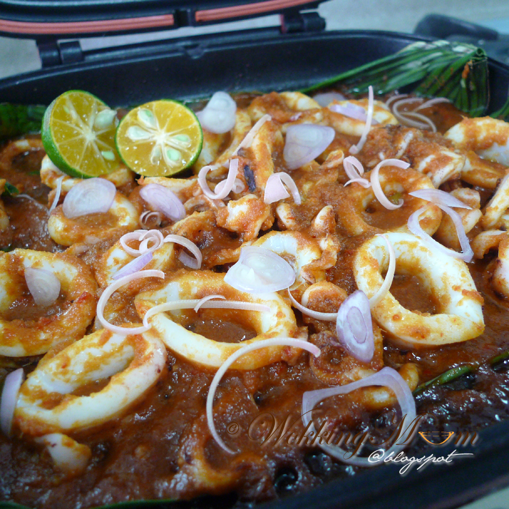 Let's get Wokking! Grilled Sambal Squid 参巴烏賊 Singapore Food Blog on