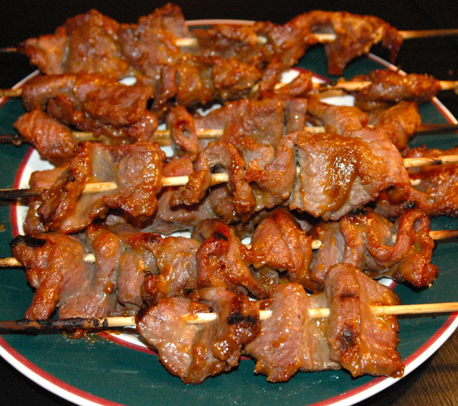 Boy Cheese Sandwich PB Teriyaki Beef Skewers