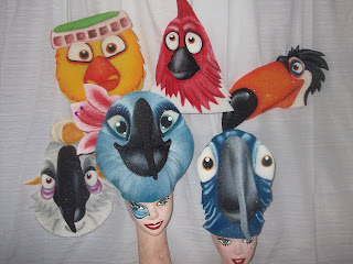 Gorro, Sombreroe en goma espuma personajes de Río la película