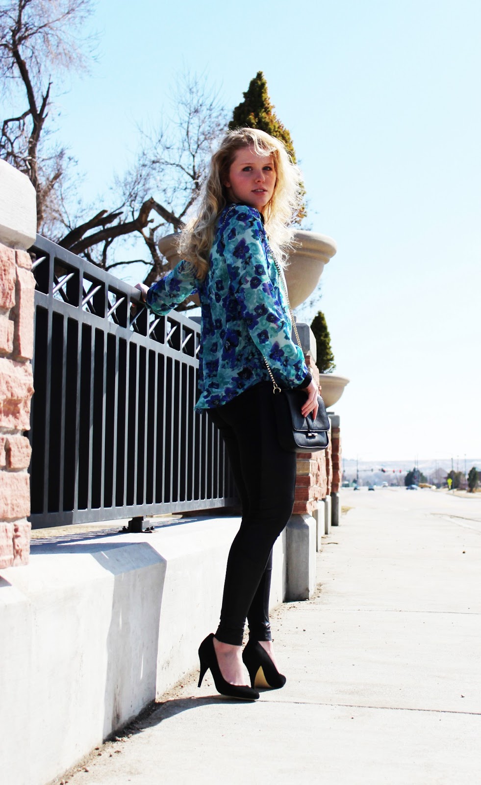 floral, shopping, Spring trends, print, leather leggings