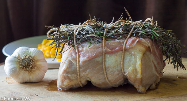 Click for recipe for Pancetta Wrapped Pork Roast