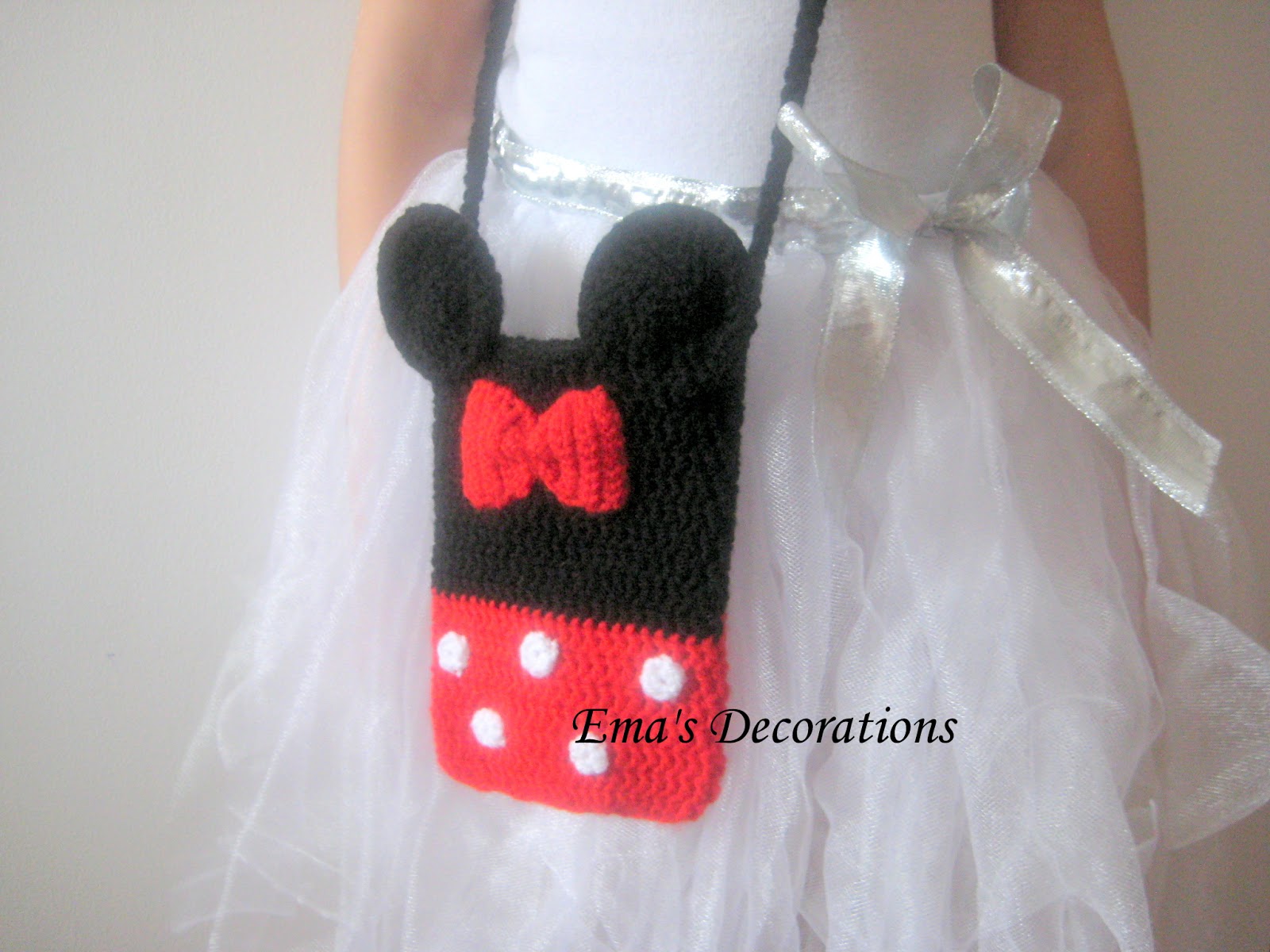 minnie mouse crochet purse