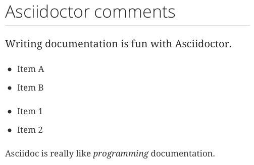 Awesome Asciidoctor Using Comments Messages From Mrhaki