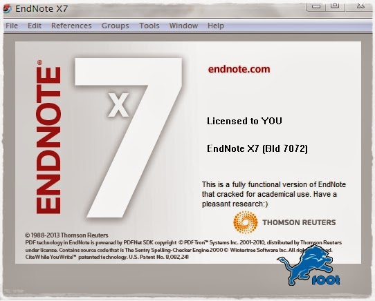 thomson reuters endnote x7 v17 0 0 7072 3