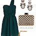 Look Navideño.Verde Botella y Dorado.