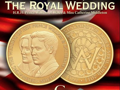 royal wedding coin kate middleton. and Kate Middleton.
