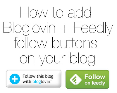 With the closing of Google Reader--how to not lose readers and how to have an easy place for new readers to follow along. // Adding Feedly and Bloglovin Buttons to Your Blog
