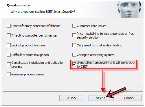 hapus eset nod32