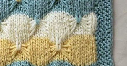 We Like Knitting: Little Butterfly Baby Blanket - Free Pattern