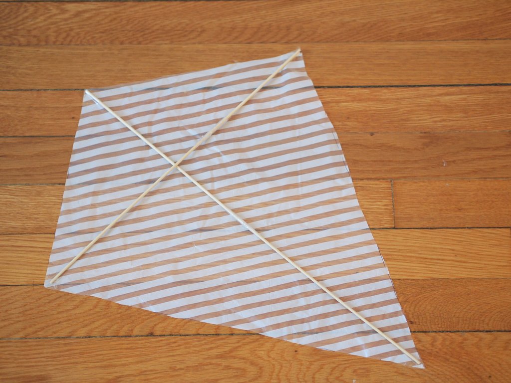 Make two crapty kites Newspaper Kite and Plastic Bag kite Pink