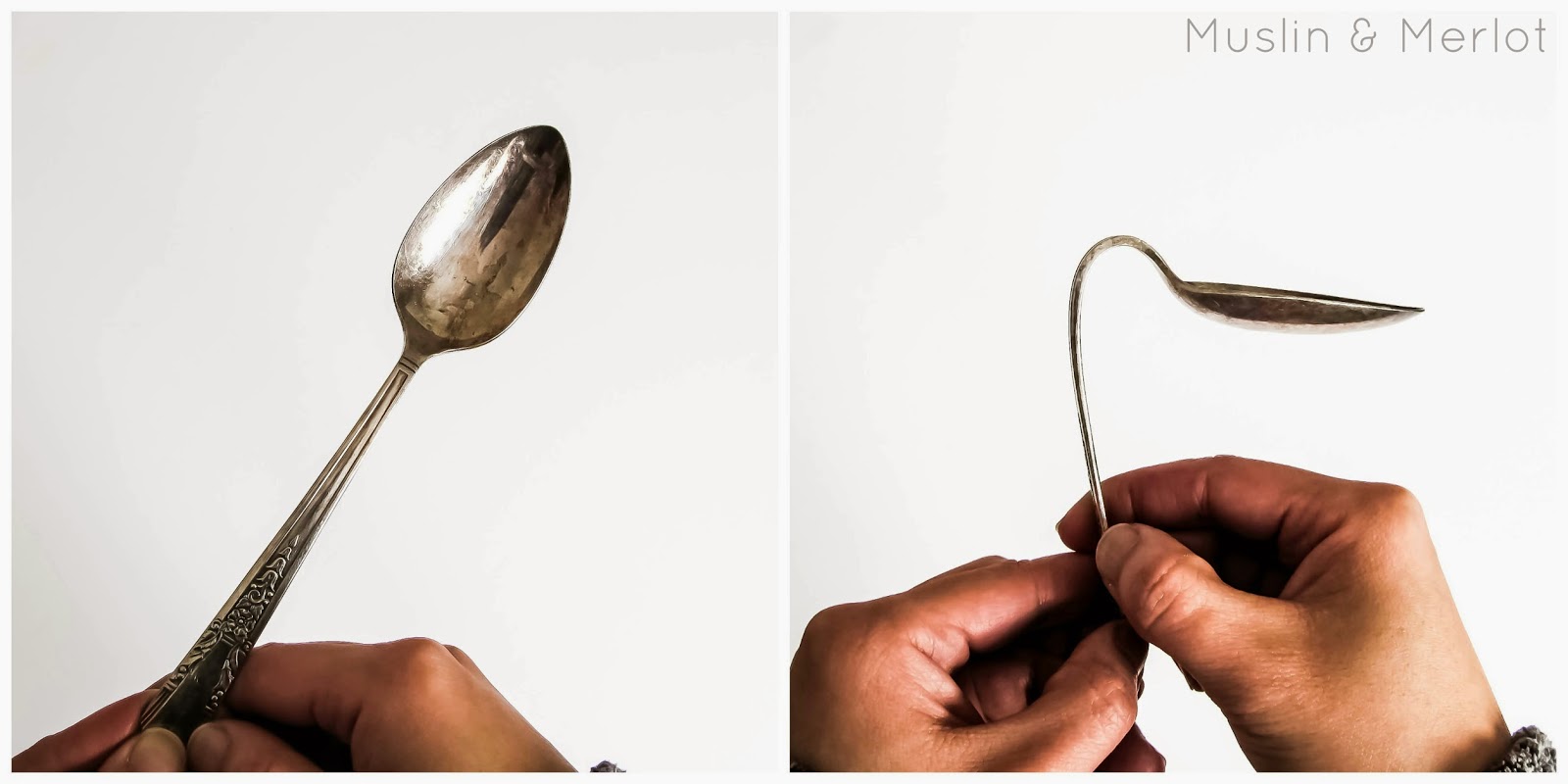 Vintage Spoon Recipe Holders Muslin and Merlot