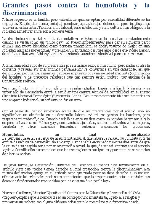 UNA ENTREVISTA MAS POR PARTE DE LOS OJOS DE LA PRENSA EN INFORMAR LAS VIOLENCIA DE DERECHOS