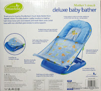 2 Mastela Mother's Touch #07260 Deluxe Baby Bather with Removable Head Support Cushion