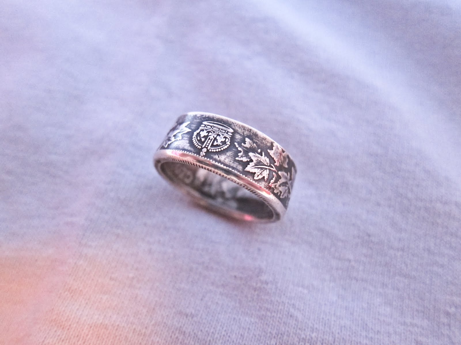 Canada 1919 50 Cent Authentic Coin Ring Size 10 eBay