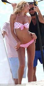 Candice Swanepoel Pink Bikini