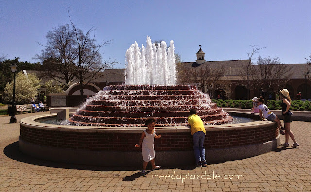 Reason 8: Greenfield Village Fountain at Henry Ford Museum  | iNeedaPlaydate.com @mryjhnsn