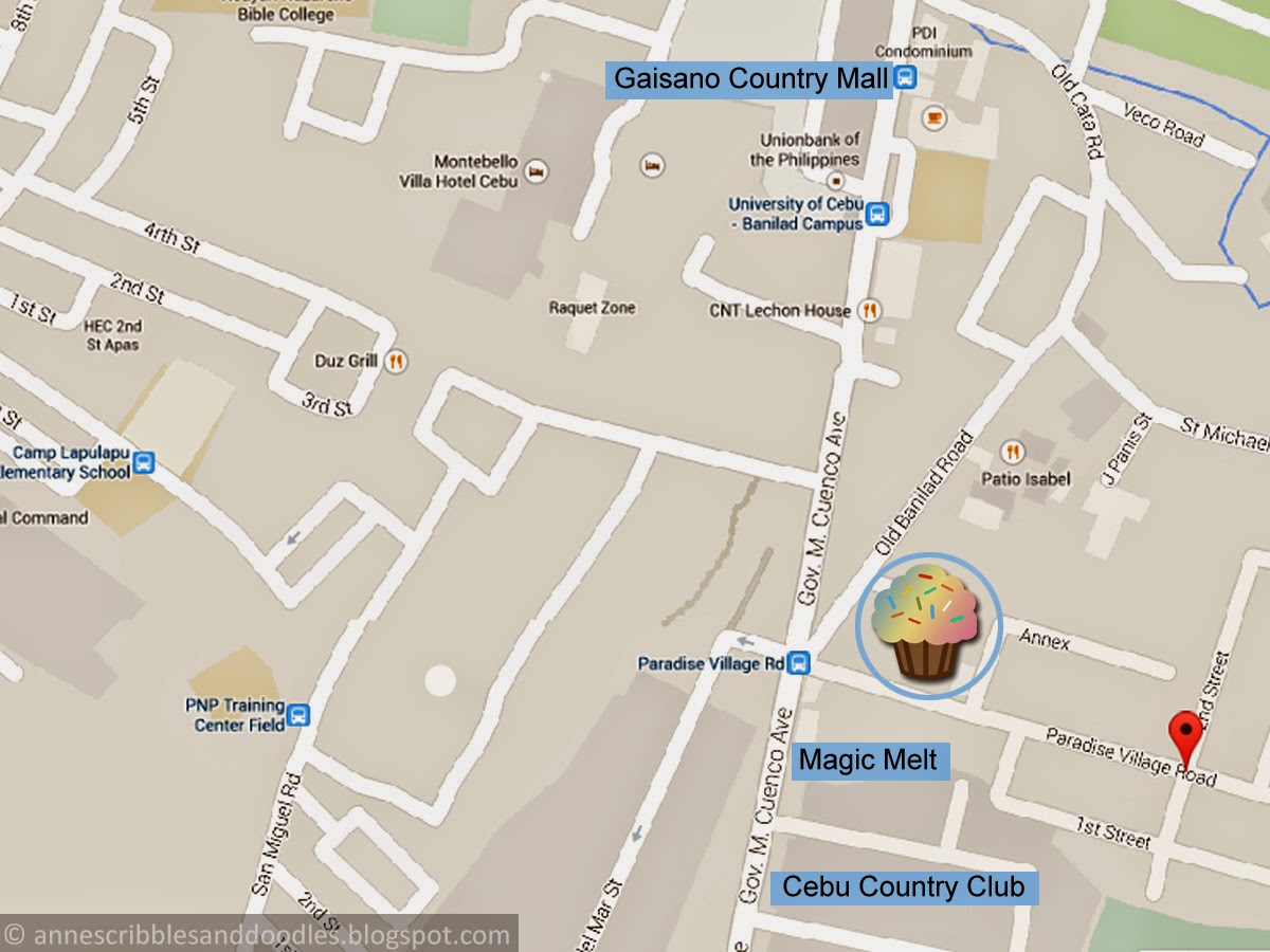 Sweet Surprises Cebu Cupcake Shop Address Map