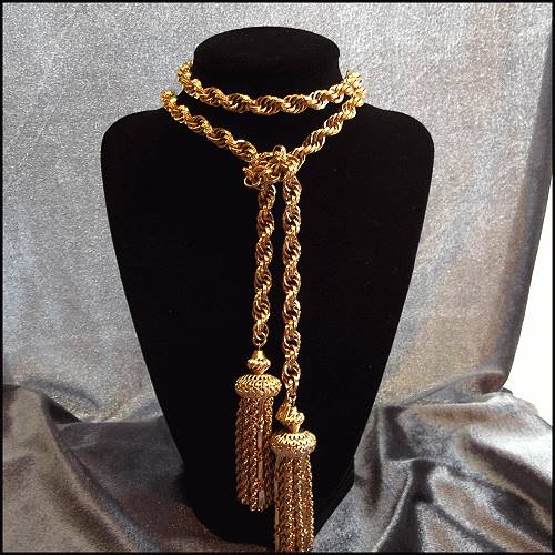 Tassel Necklace Gold