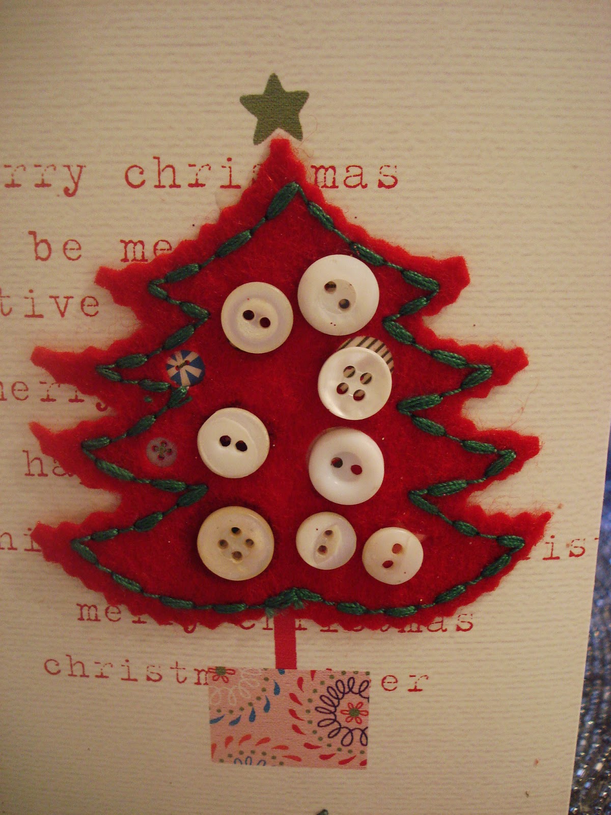Button Floozies Button Christmas Cards