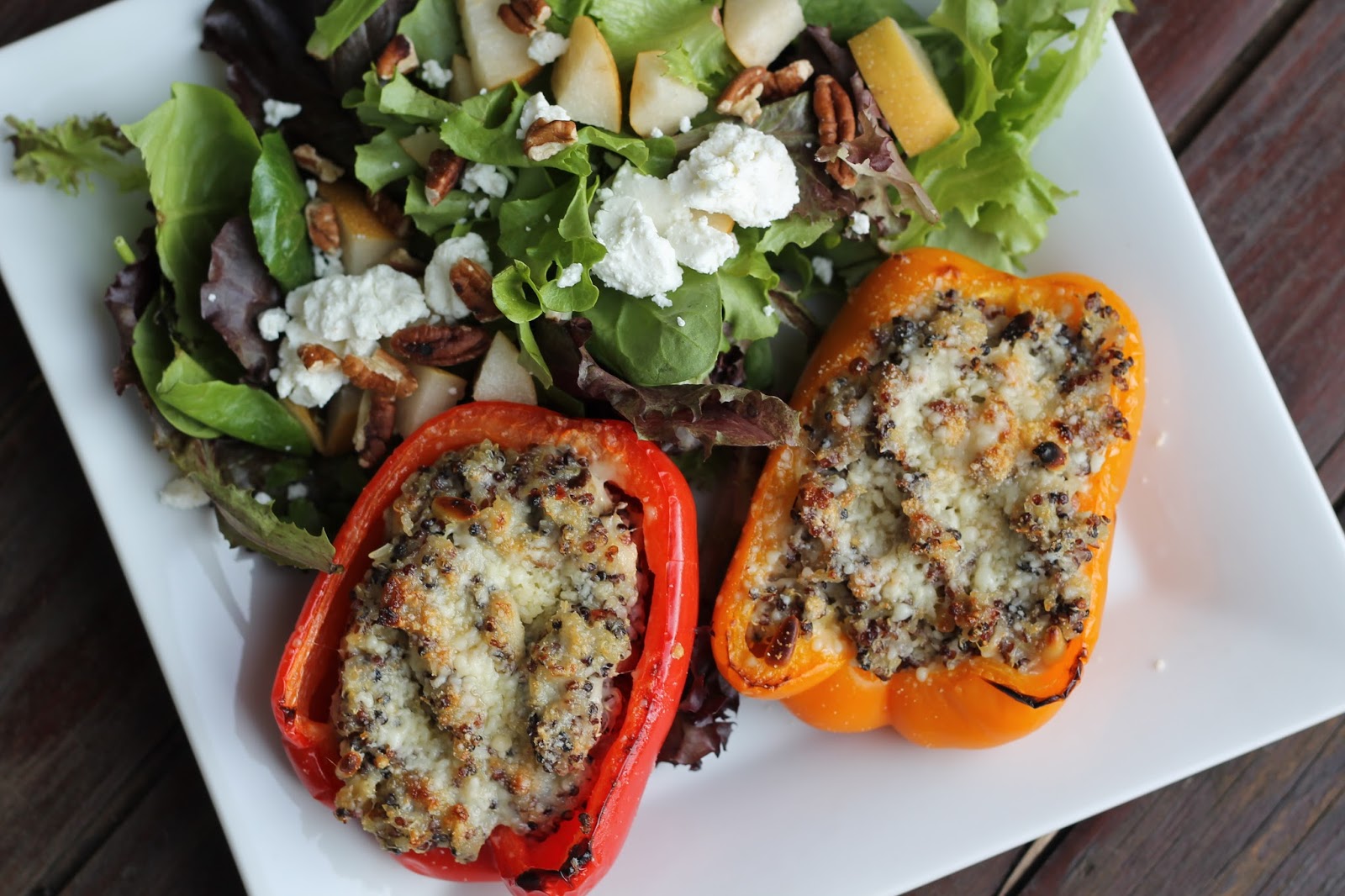 Carolina Charm Quinoa and Sausage Stuffed Peppers