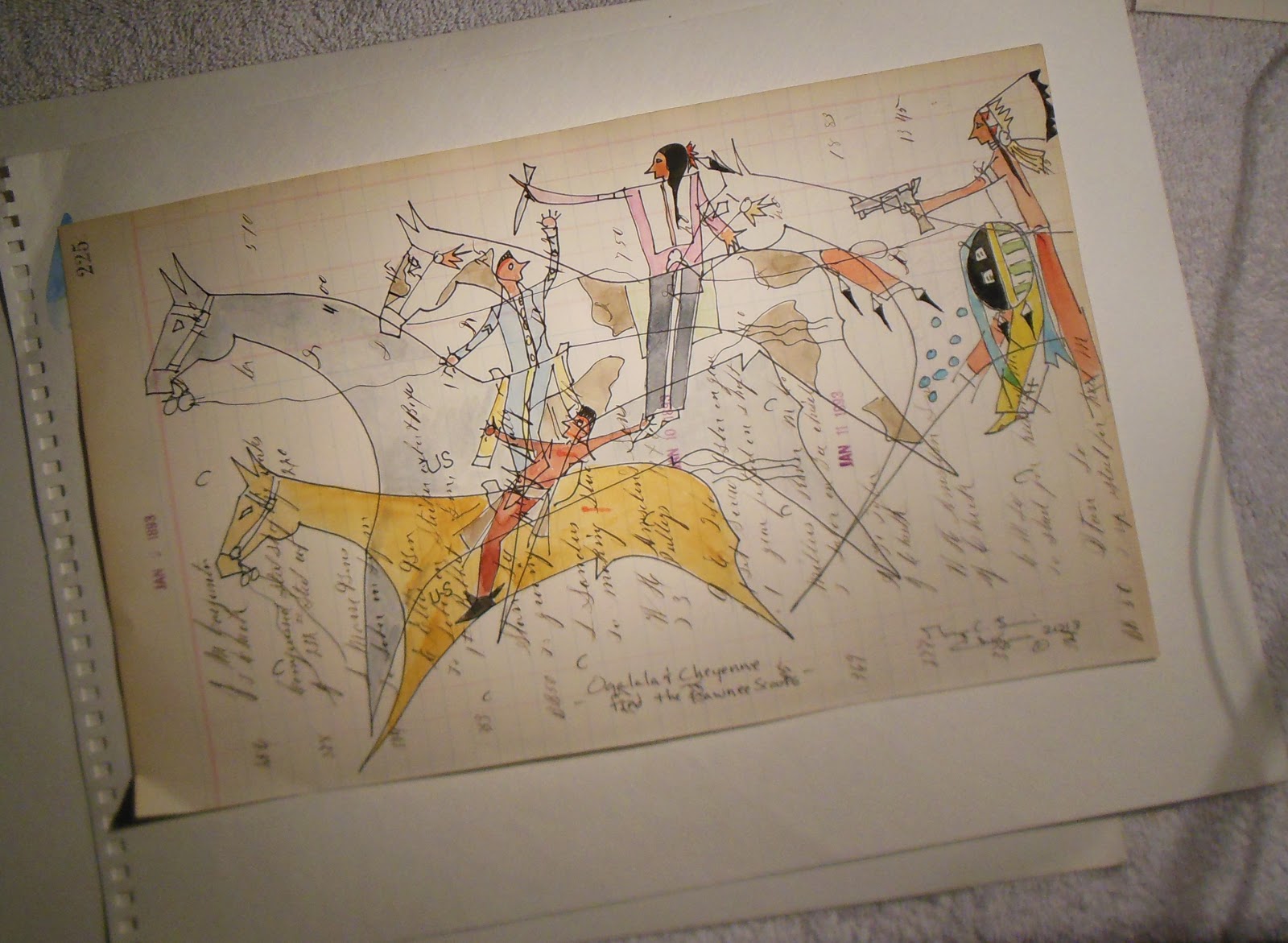 Ledger Art of the Cheyenne Modern Cheyenne Ledger Artist