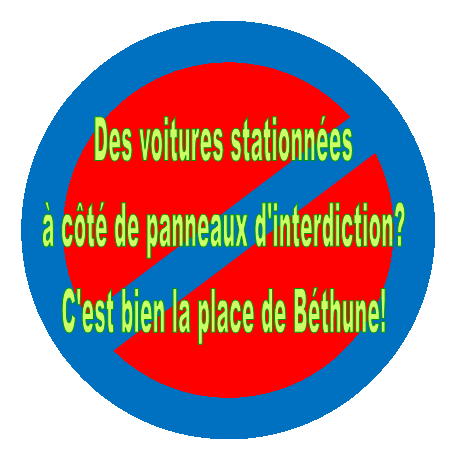 Panneau d'interdiction.