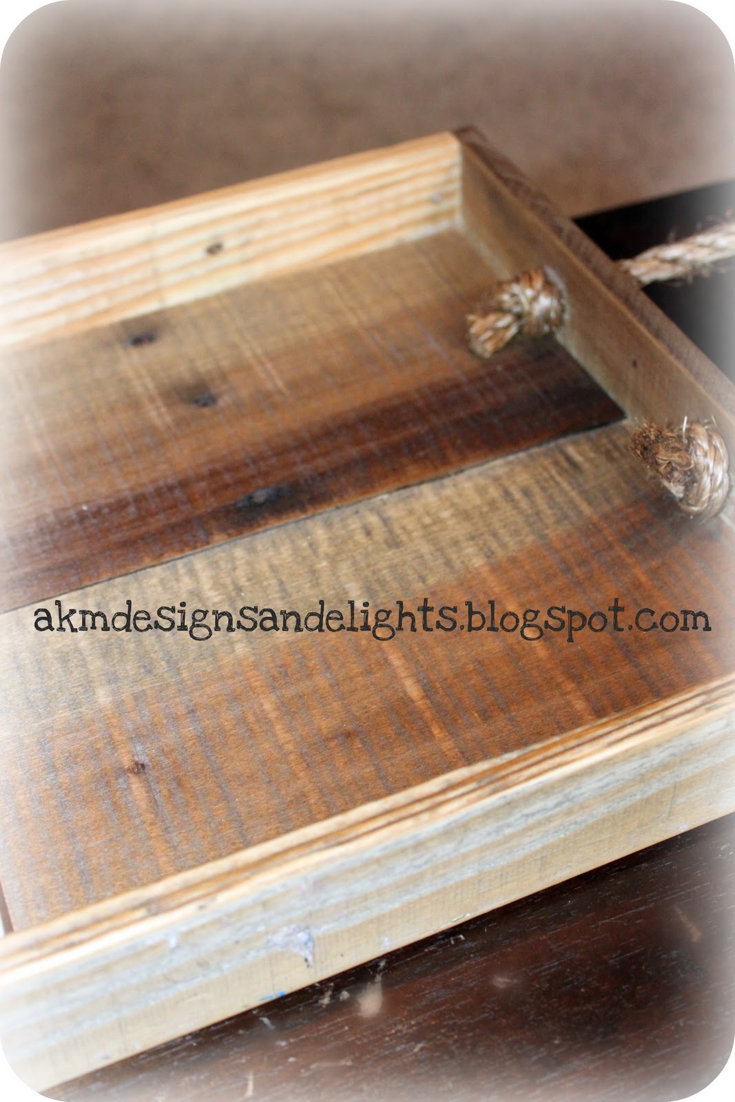 AKM designs and delights DIY Homemade Pallet Wood Tray