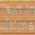 Text in Multimedia