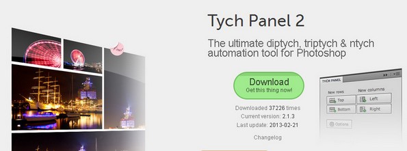 Tych Panel plugin for Photoshop