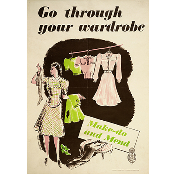 WWII poster: Make do & mend