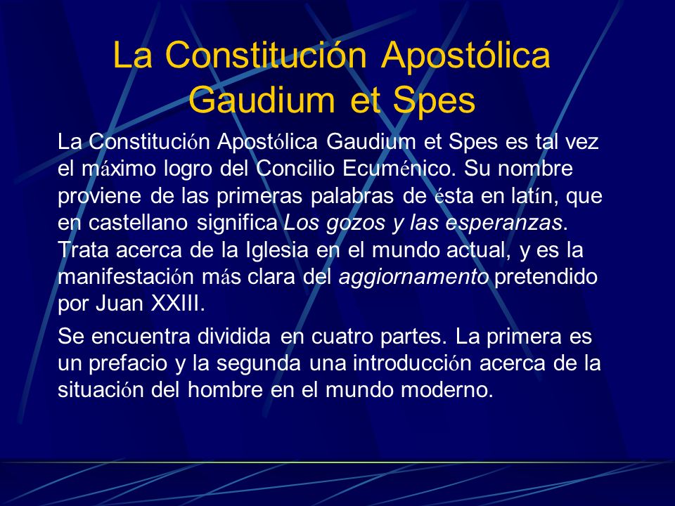 SIGNIFICADO DE LA GAUDIUM ET SPES Y MISIÓN