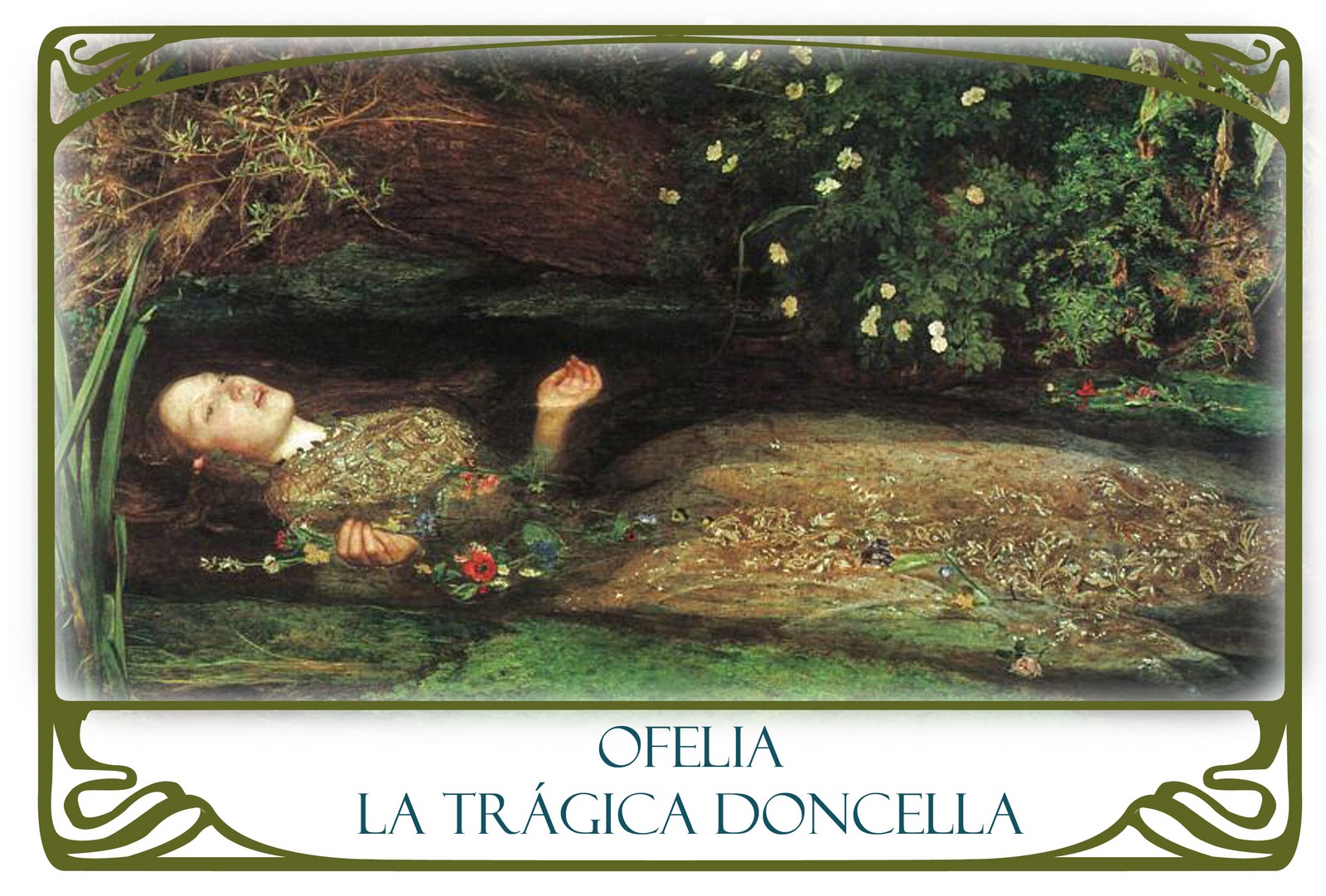 La Tr Gica Doncella Ofelia Entre Las Flores
