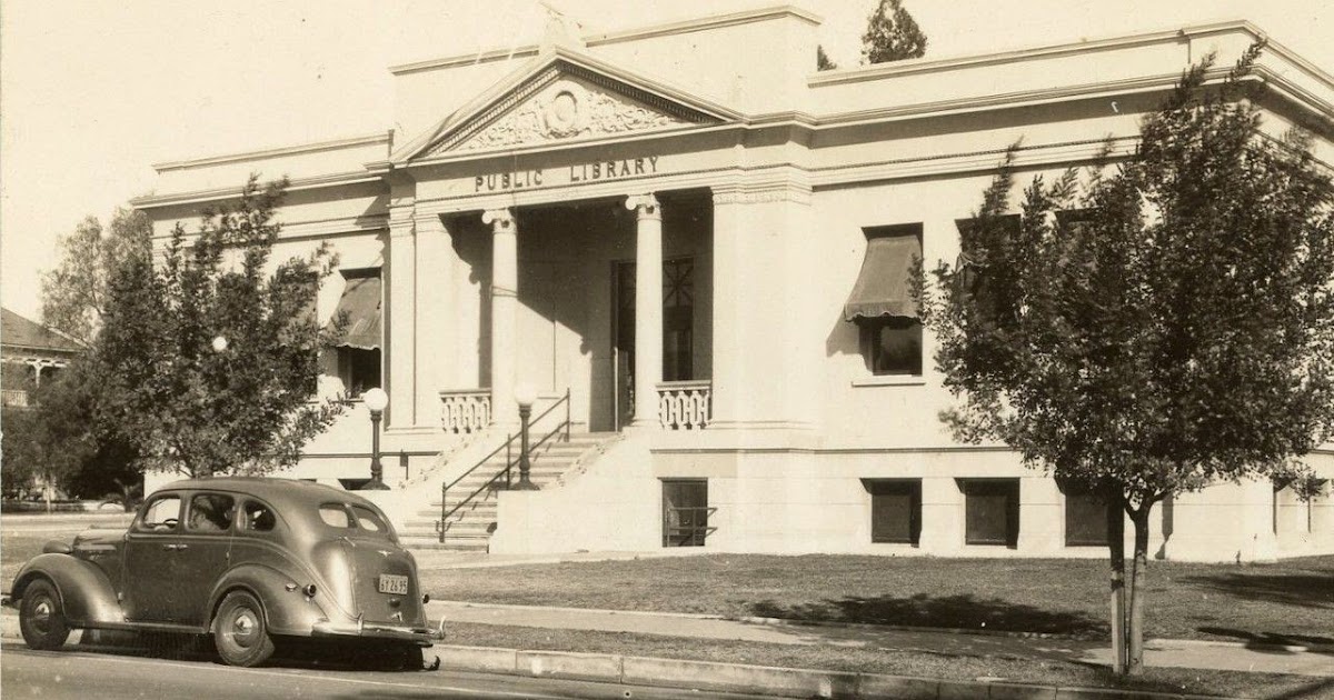 Library Postcards Carnegie Public Library, Colton, California