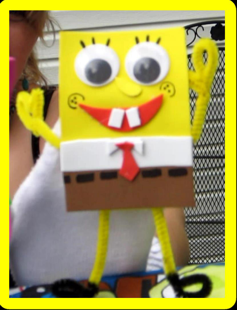 EasyMeWorld: How To Make Spongebob and Patrick Sock Puppets