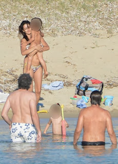 Penelope Cruz wears a Flower Bikini at Corsica, France