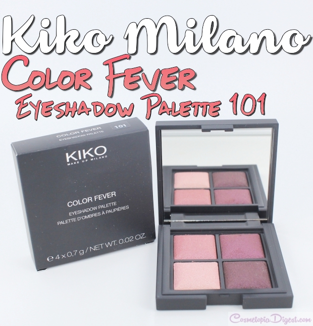 Kiko Milano Color Fever Eyeshadow Palette 101 Coral Burgundy Swatches