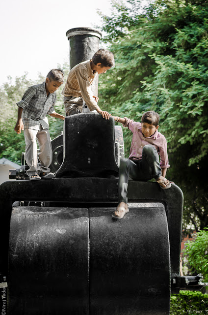 Children playing in park