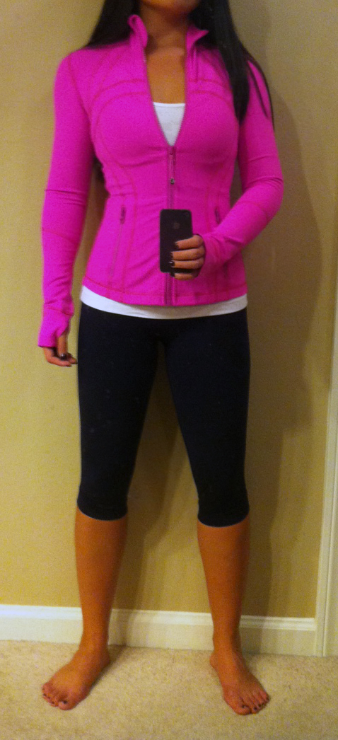 My Superficial Endeavors: Lululemon Define Jacket in Pow Pink!