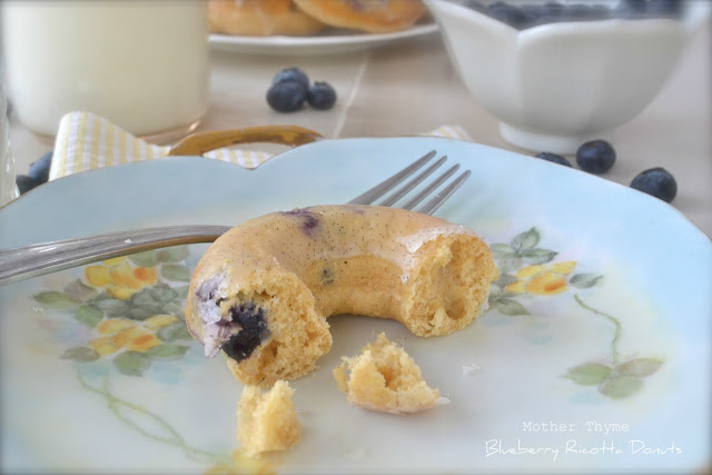 Blueberry Ricotta Donuts