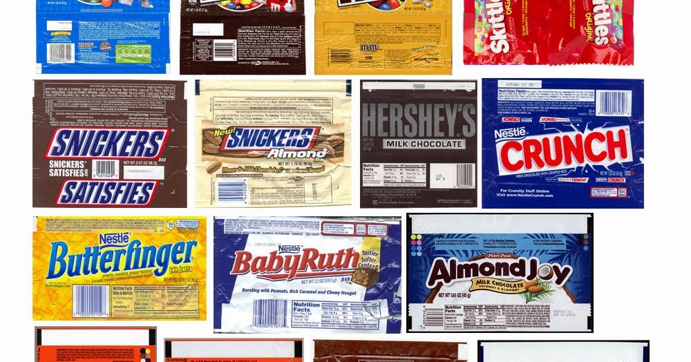 Toni Ellison Halloween Candy Wrapper Templates