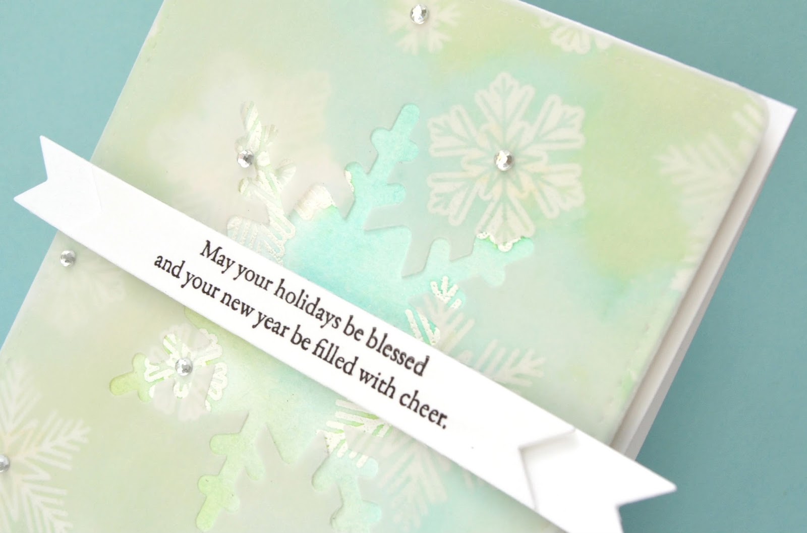 K and R Designs Vellum Snowflake Window