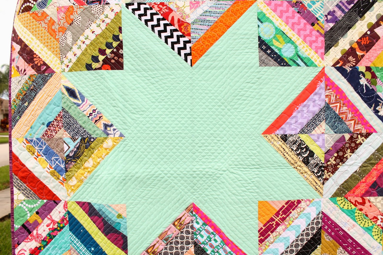 a little gray Scrappy Strings Quilt